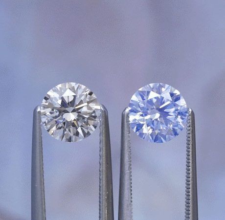 blue-undertone fluorescent diamond