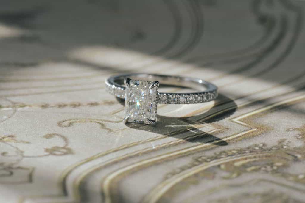 radiant diamond ring