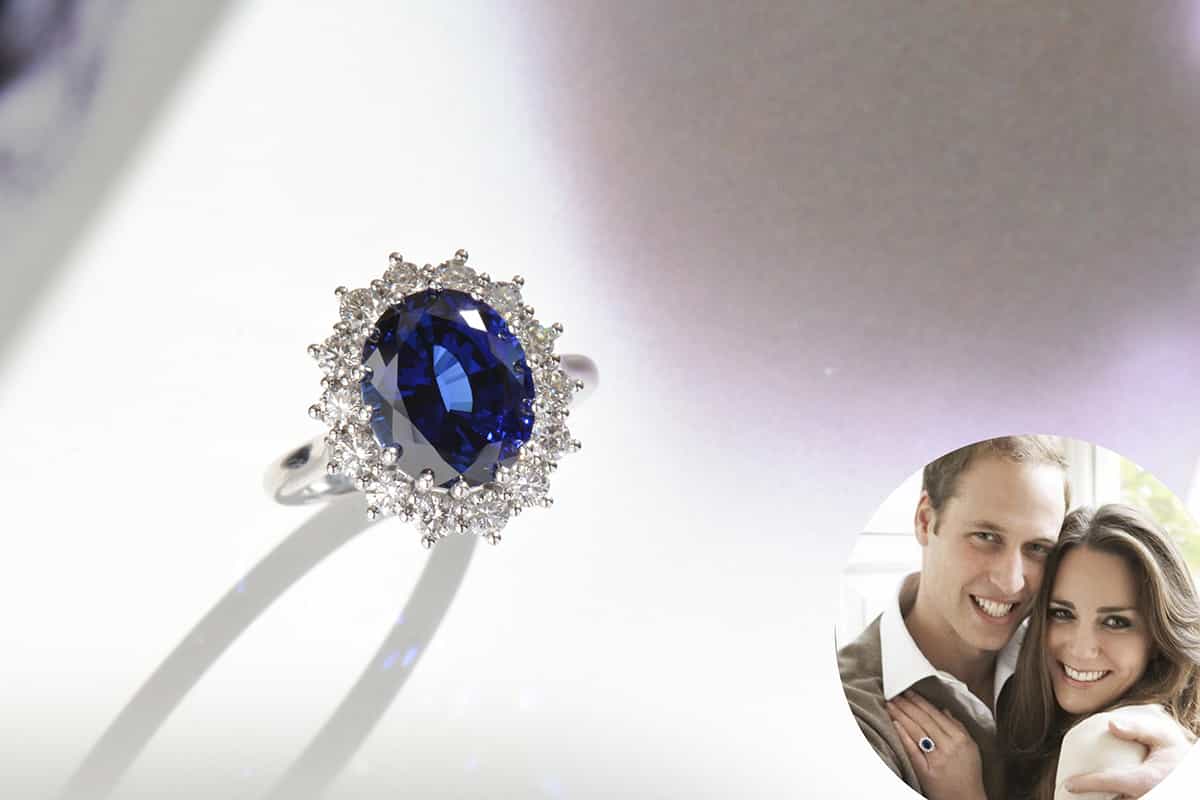 Kate Middleton Sapphire Ring, Big Sapphire Ring For The Royal Wedding. Kate  and William