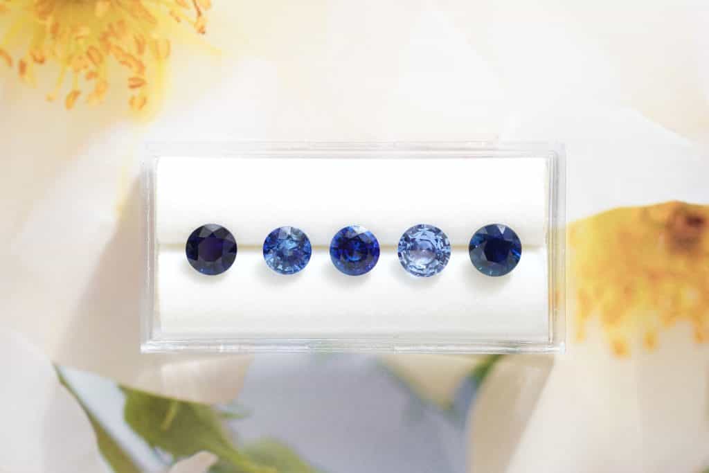 mined sapphire color variety