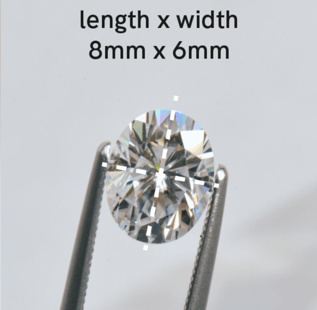 oval moissanite