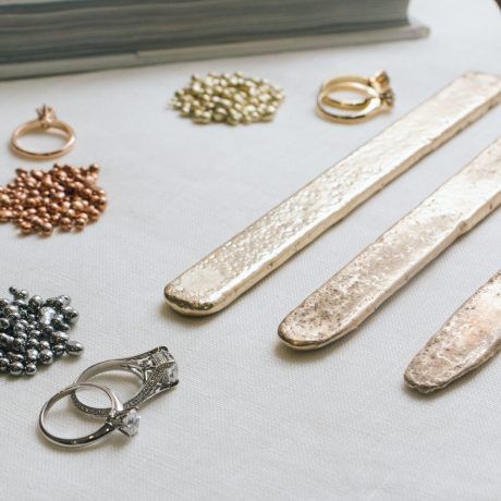 engagement ring metals - gold with alloy