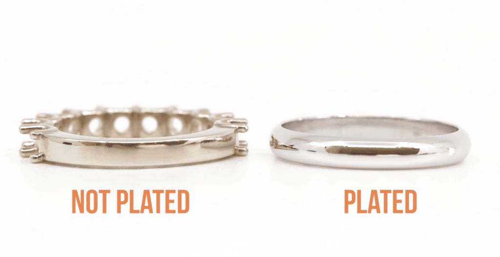 engagement metals_rhodium plated vs no plating