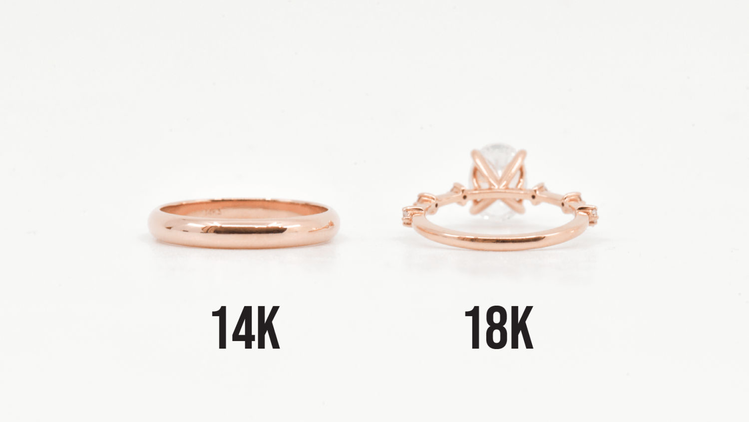 engagement ring metals_14k vs 18k rose gold