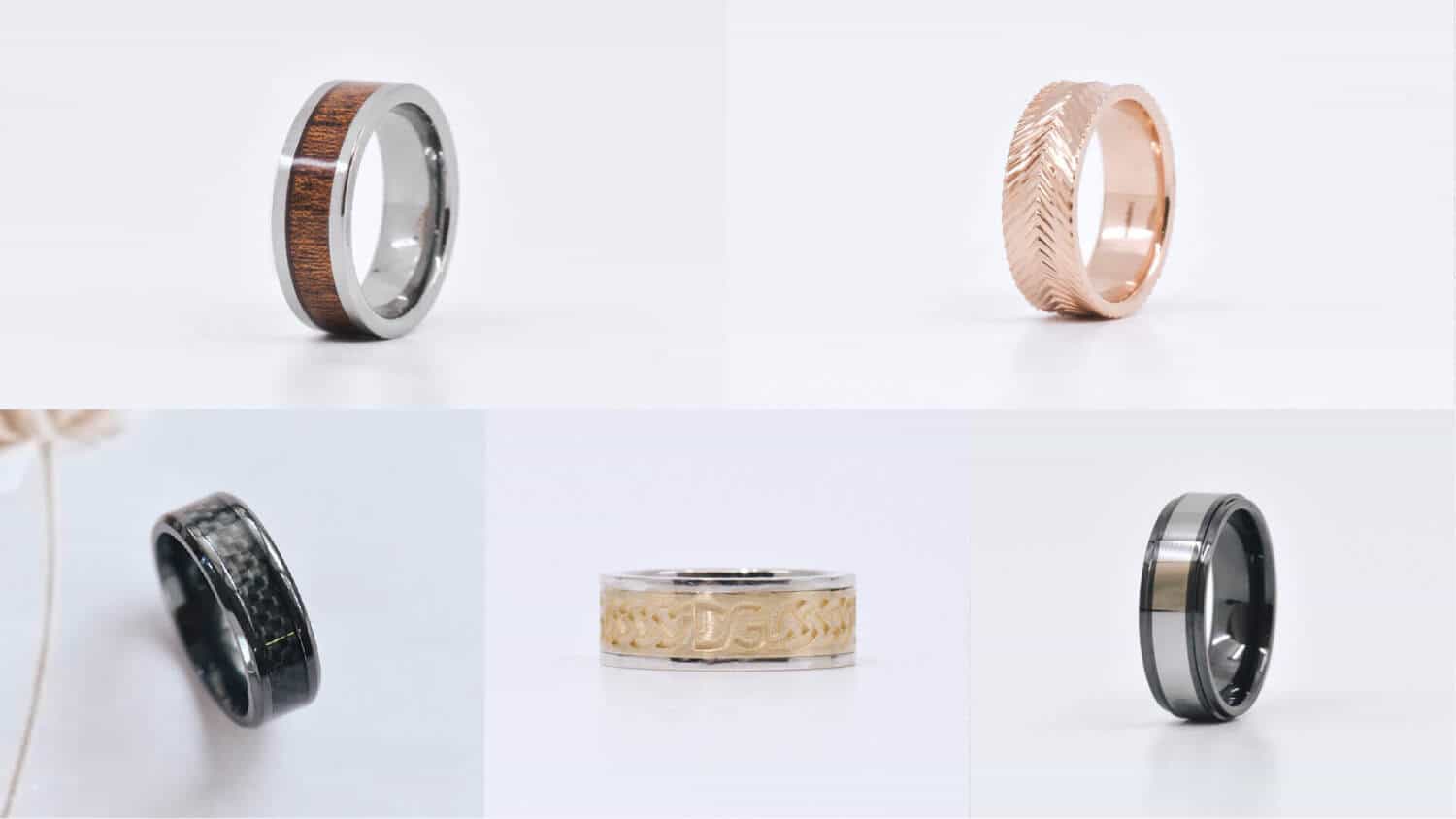 Modern Mens' Rings