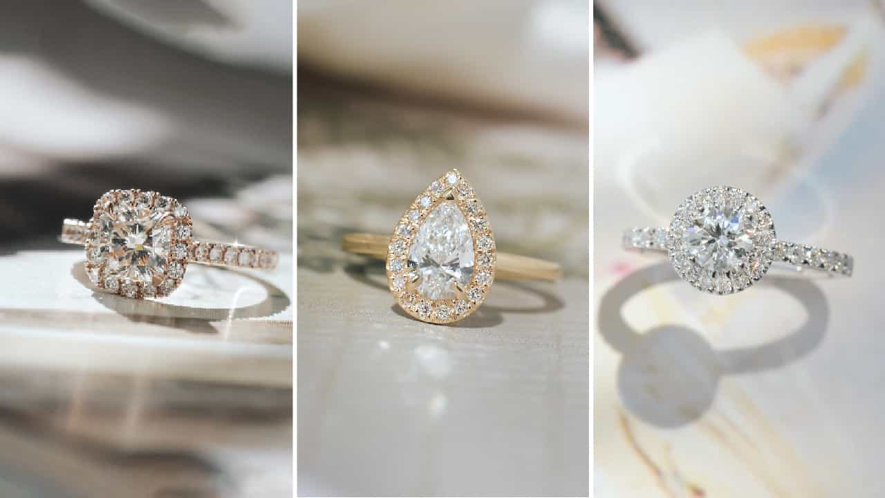 5 Questions to Finding the Perfect Halo Engagement Ring - Engagestudio