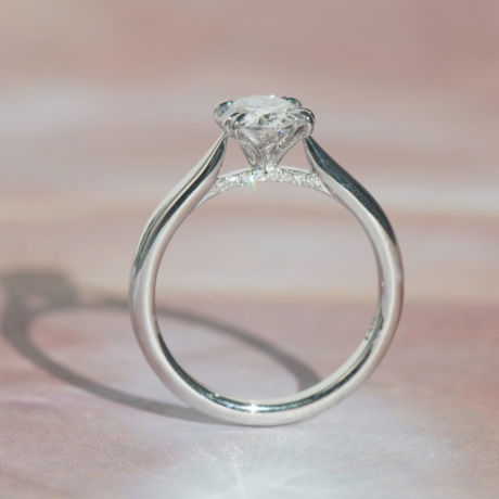platinum vs white gold engagement ring