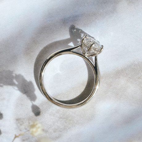 Round Engagement Ring  Hidden Halo With 6-Prong-profile