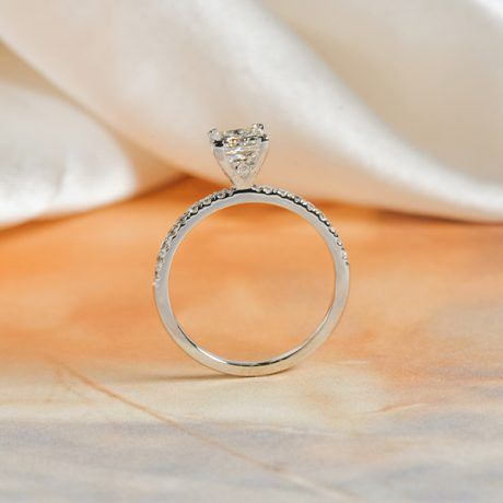 Princess Pavé Engagement Ring-profile