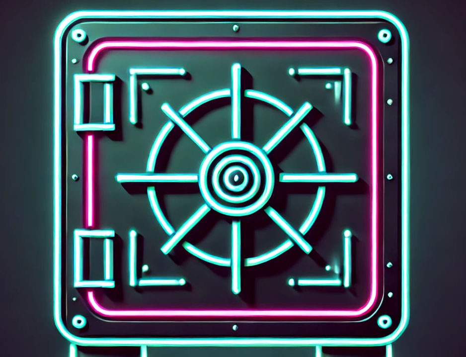 An image of a neon vault