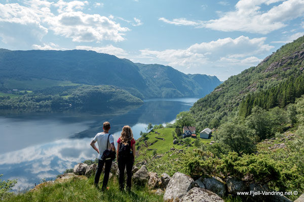 Idyll ved Ørsdalsvatnet en varm sommerdag