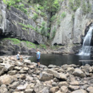 Sykkeltur fra Høyt og Lavt til Trollfoss via Haneval