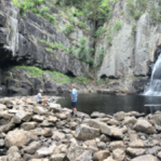 Sykkeltur fra Høyt og Lavt til Trollfoss via Haneval