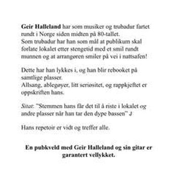 Amerikansk helaften med Geir Halleland (FREDAG)