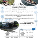Søndag 14. august 2022: "Som å reise i gamle dager.." - Bergen Heritage Tour. Rundtur. Start med veteranbuss.