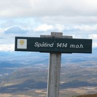 Korteste vei til Spåtind, 1414moh.