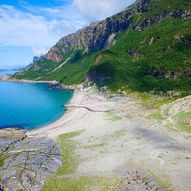 Mjelle strand – enkel dagsturer langs kysten til Bodøs beste strand i Nord-Norge