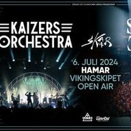 Vikingskipet Open Air: KAIZERS ORCHESTRA - SONDRE JUSTAD - SKAAR