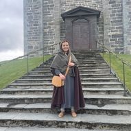 Open church and entrance to Nordvegen history centre June 13th