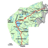 Ringvål til byen - ca 15 km