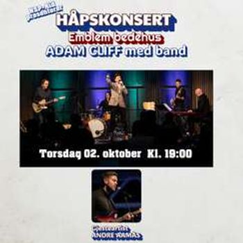 Håpskonsert med Adam Cliff, NSP Aid og André Aamås