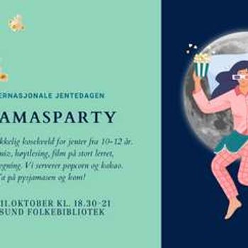 Pysjamasparty på biblioteket (jenter 10-12 år)