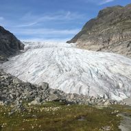 Utsiktspunkt ved Haugabreen