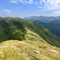 Trefjellstur fra Bontveit: Hausdalshorga, Austefjellet, Sletteggen