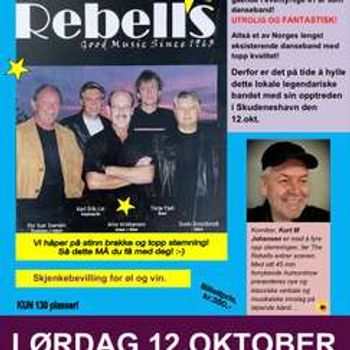 Legendarisk Musikalsk Show-aften. (Legendariske The Rebells & komiker Kurt M Johansen)