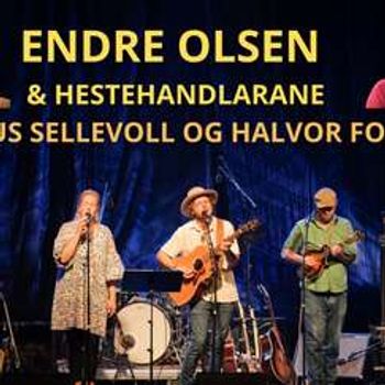 Endre Olsen & Hestehandlarane hyller Ivar Medaas. Med Claus Sellevoll og Halvor Folgerø