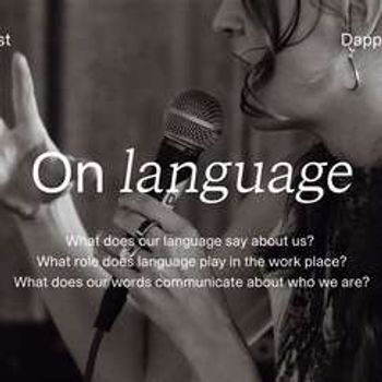 On language → a public conversation about life at work