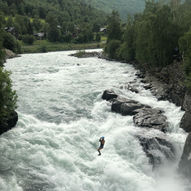 Prestfosstraversen zipline