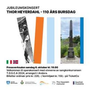 Jubileumskonsert- Thor Heyerdahl 110 år!