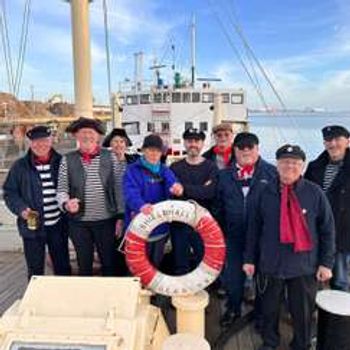 Steamship Shieldhall Steam to the Solent with the Southampton Salty Sea Dogs Shanty Band