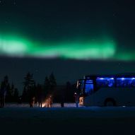 Nordlysjakt med buss