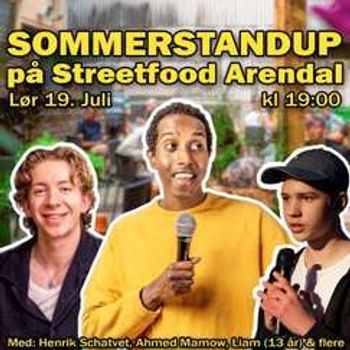 Sommerstandup på Streetfood Arendal | Lørdag