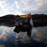 En perle av en padletur, Grasbakkholman, Veidnesfjorden i Varangerfjorden