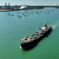 Steamship Shieldhall Steam to the Solent and see Cruise Ships depart