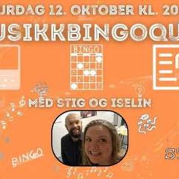 MUSIKKBINGOQUIZ med Stig og Iselin 12.oktober // Stødt Bar & Scene