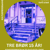 Tre brør 15 år! - dagspass laurdag