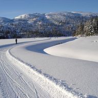 Skitur rundt husmorløypa på Knaben (preparert)
