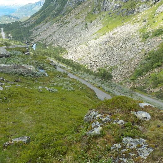 Almannavegen over Svoren til mot Røldal