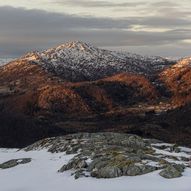 Vintertelttur til foten av Gullfjellet