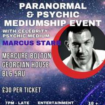 Paranormal & Psychic Event with Celebrity Psychic Marus Starr