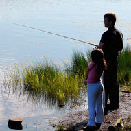 Fiske- og telttur velegnet for barnefamilier.