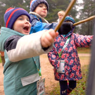 Stick Man activity trail at Haldon Forest Park