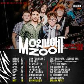 STAGED. Live! presents Moonlight Zoo + Cherry Red + Violet Monstera @ Sneaky Petes, Edinburgh