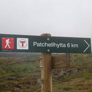 Stien mellom Patchellhytta og Urke