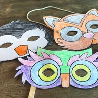 La barna lage sin egen karnevalmaske - gratis nedlastning!