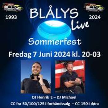Blålys Sommerfest 7 Juni 2024
